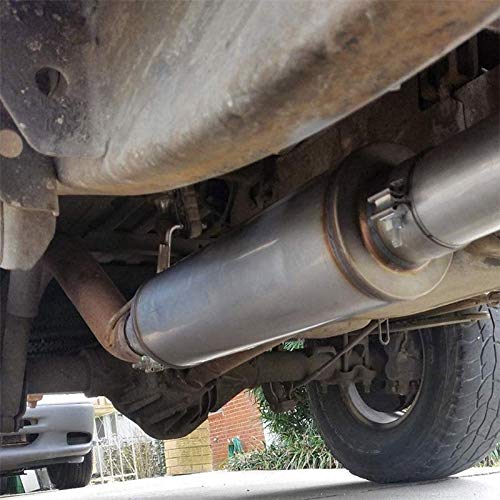 SYKRSS 4 Inlet/Outlet Exhaust Muffler Universal Stainless Steel Straight Through Muffler - Image 7
