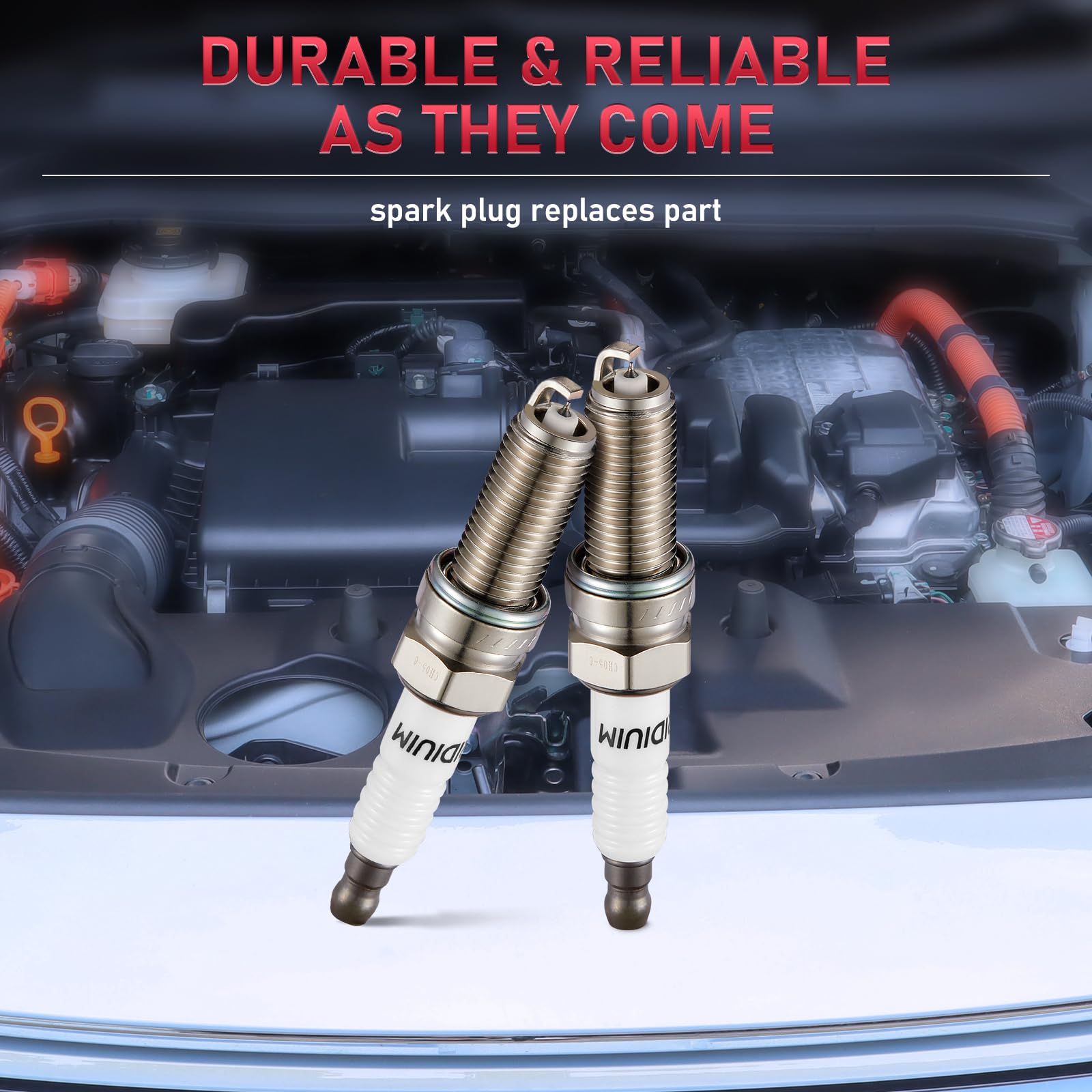 SYKRSS 93175 Iridium Spark Plugs 6 Pack Compatible with Jeep Grand Cherokee Wrangler Compatible with Honda Odyssey Pilot Accord Santa Fe Ram 1500 RDX 3.0L 3.5L 3.6L V6 Engine for LKR7DIX11S - Image 7