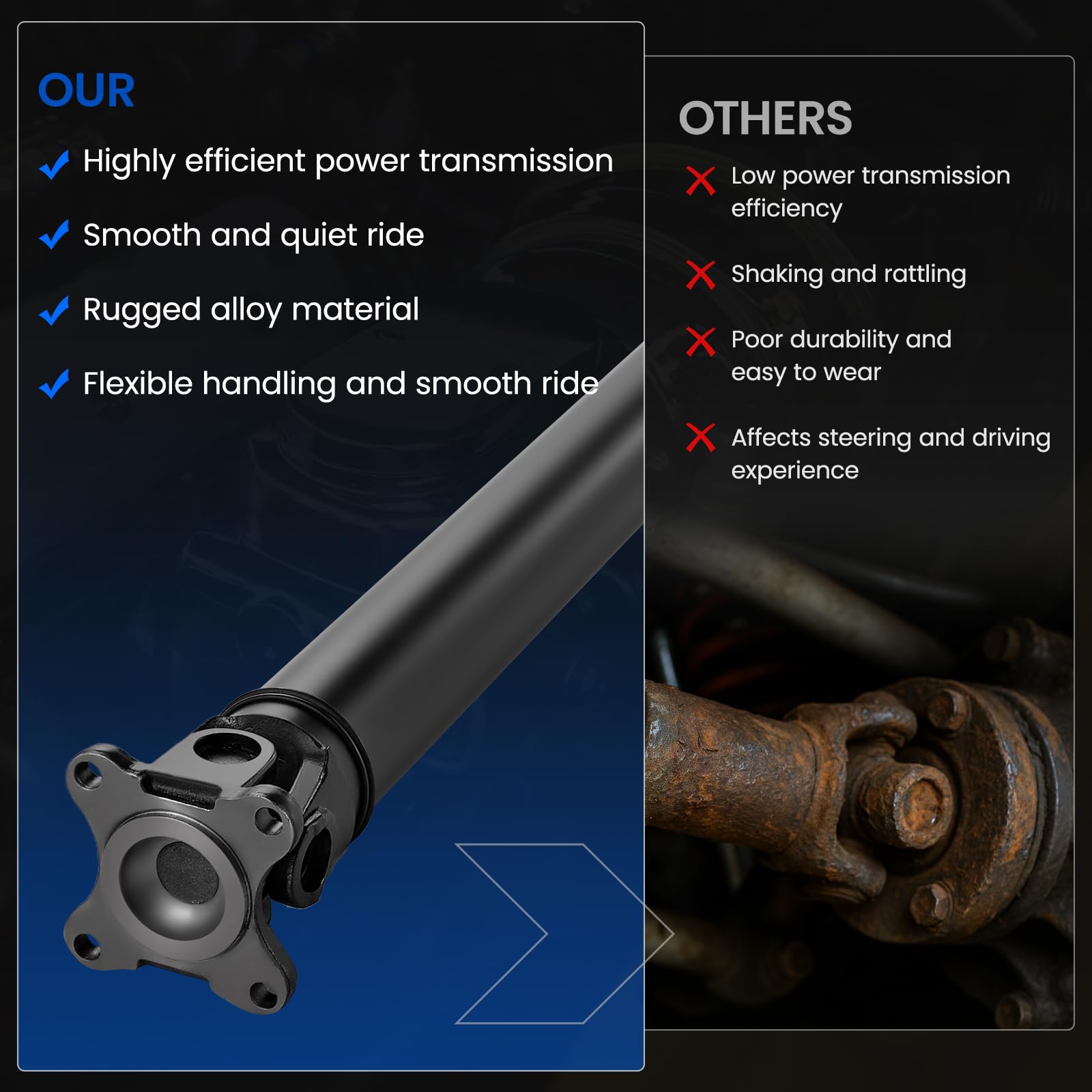 SYKRSS 936-034 Rear Drive Shaft Assembly - Compatible with 2009-2013 Honda Ridgeline V6 3.5L Crew Cab Pickup - Image 6