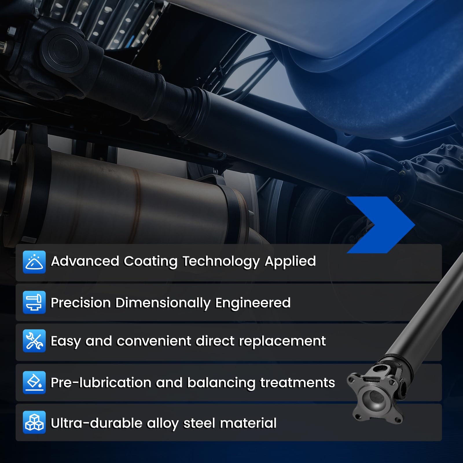 SYKRSS 936-034 Rear Drive Shaft Assembly - Compatible with 2009-2013 Honda Ridgeline V6 3.5L Crew Cab Pickup - Image 7