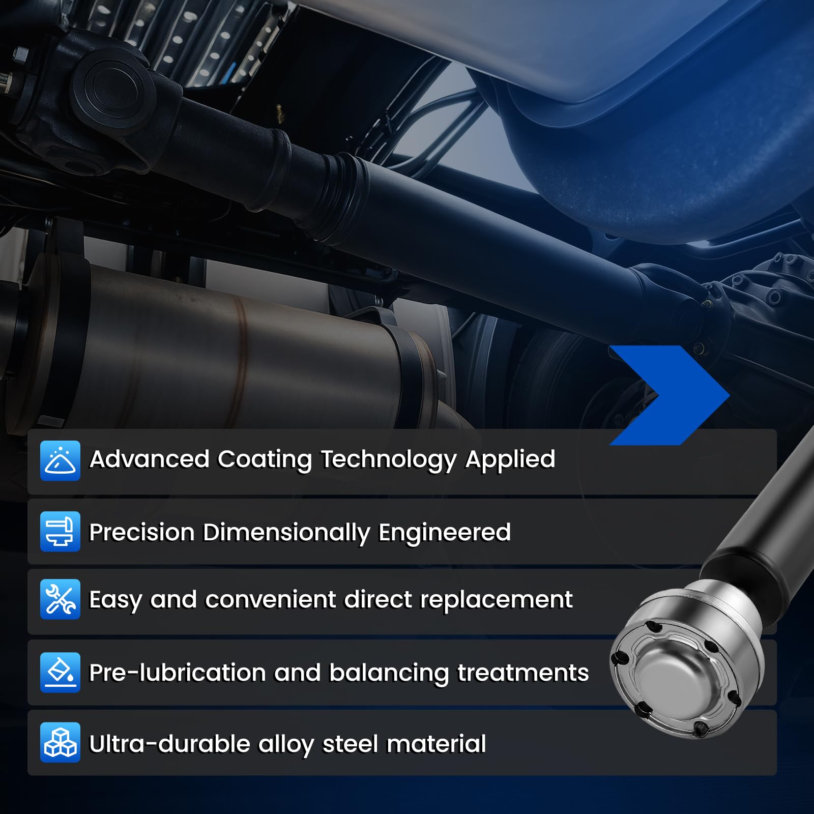 SYKRSS 938-267 Front Drive Shaft Complete DriveShaft Assembly Compatible with Dodge 2014-2021 Durango V6 3.6L AWD, 2011-2013 Durango All Engine, Compatible with Jeep 2011-2021 Grand Cherokee V6 3.6L - Image 7