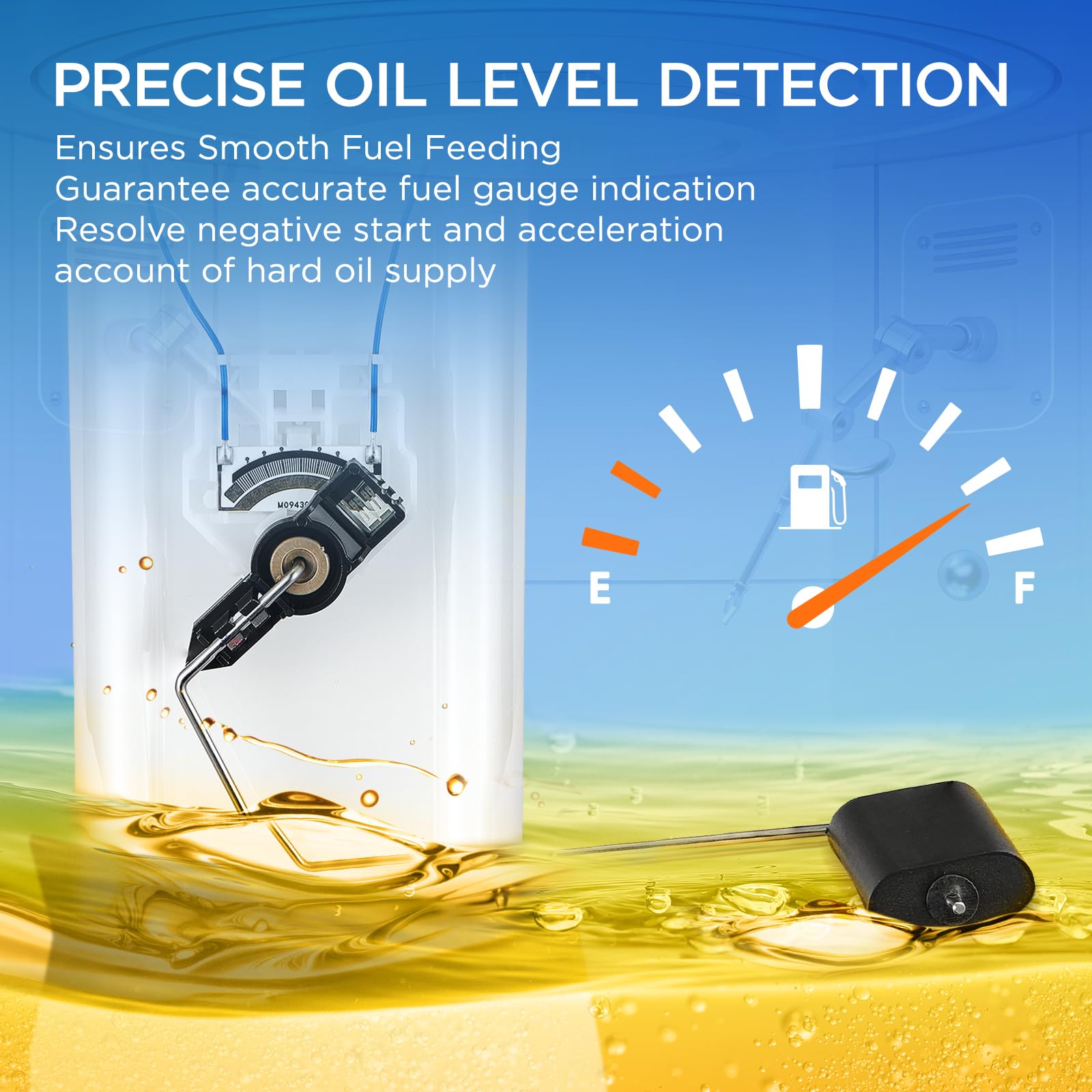 SYKRSS E2334M Fuel Pump Module Assembly Compatible with Ford Explorer 2002-2003 4.0L 4.6L, Compatible with Mercury Mountaineer 2002-2003 4.0L 4.6L, GAS, Replaces P76126M FG0867 SP2334M 67210 - Image 3