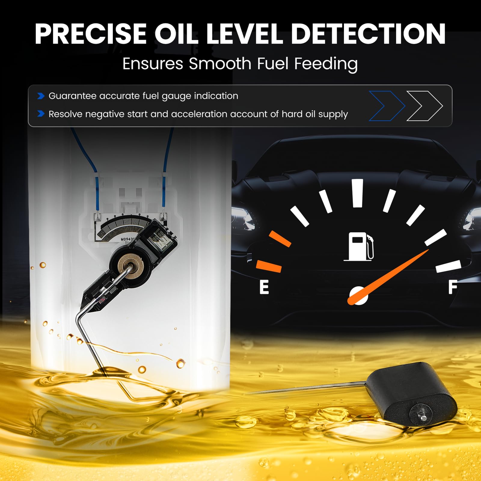 SYKRSS E3705M Fuel Pump Module Assembly Compatible with Chevrolet Tahoe 2005-2007 V8 5.3L, Compatible with GMC Yukon V8 5.3L 2005 2006 2007, FLEX, Replaces 19133546 SP6087M - Image 3