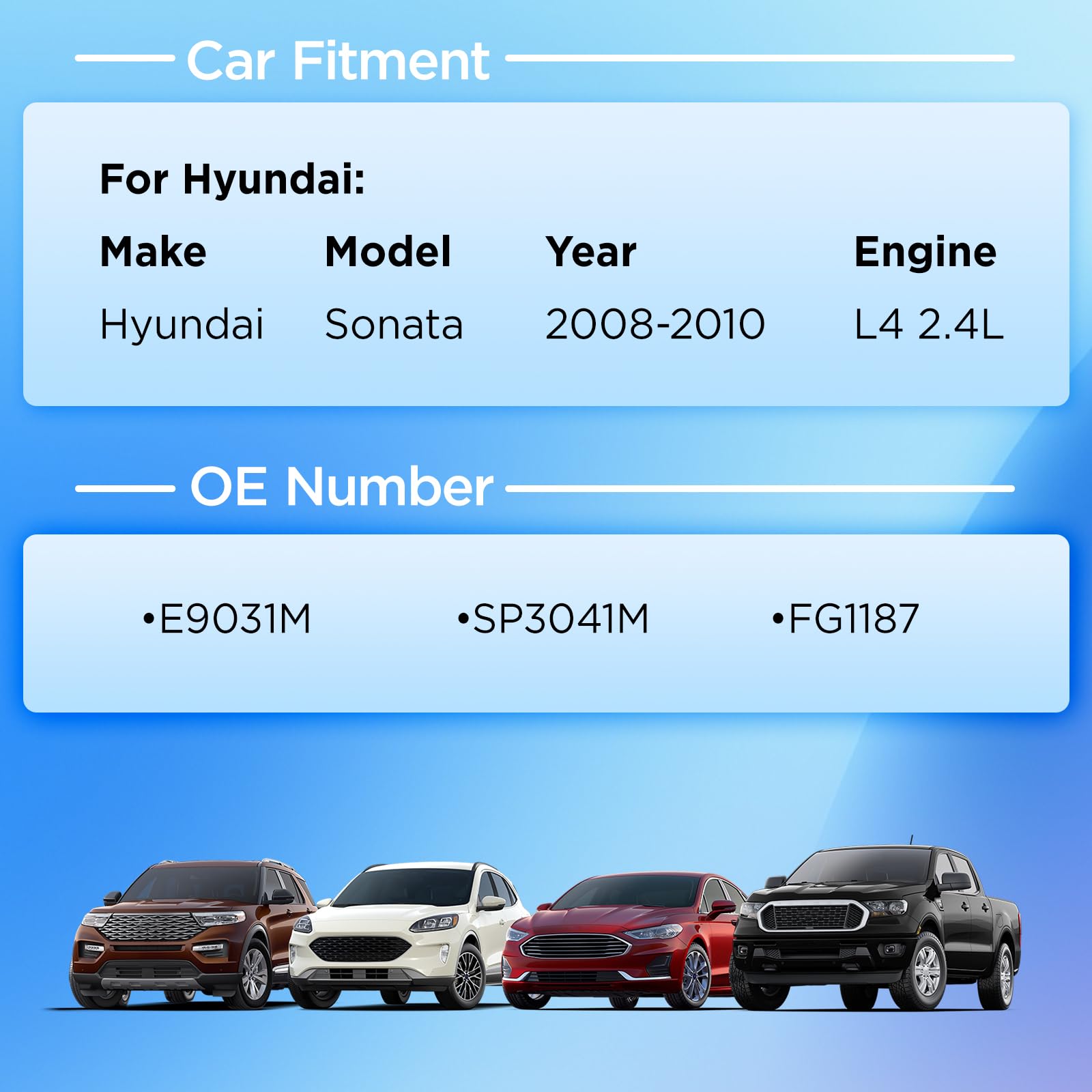 SYKRSS E9031M Fuel Pump Module Assembly Compatible with Hyundai Sonata L4 2.4L 2008 2009 2010 GAS, Replaces SP3041M FG1187 - Image 5