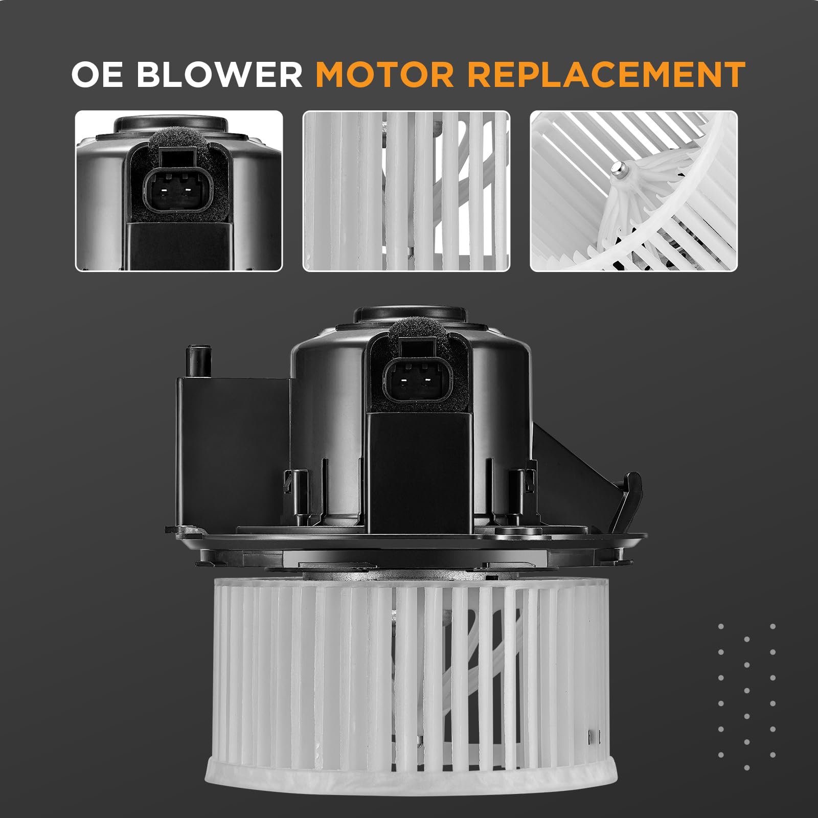 SYKRSS HVAC Blower Motor 700236 Compatible with Chevy Silverado Traverse Compatible with GMC Acadia Sierra 1500/2500/3500 HD, Heater Blower AC Fan for GM3126135, PM9365, GM3126142 Blower Motor - Image 5