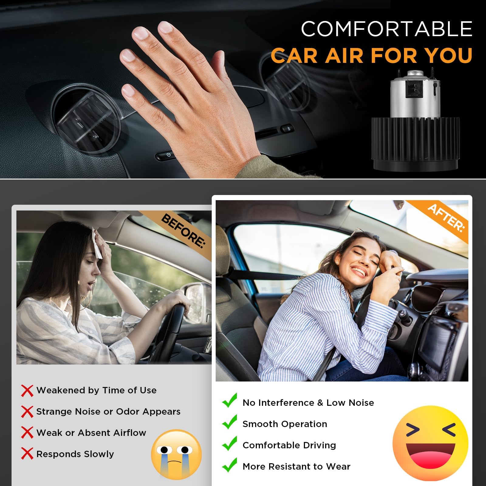 SYKRSS HVAC Blower Motor 700242 Compatible with Chevy Cobalt 05-10, HHR 06-11, Compatible with Pontiac G5 07-09, Heater Blower AC Fan for 15-81101, 25776197, 75778, GM3126132, PM9290 A/C Blower Motor - Image 5