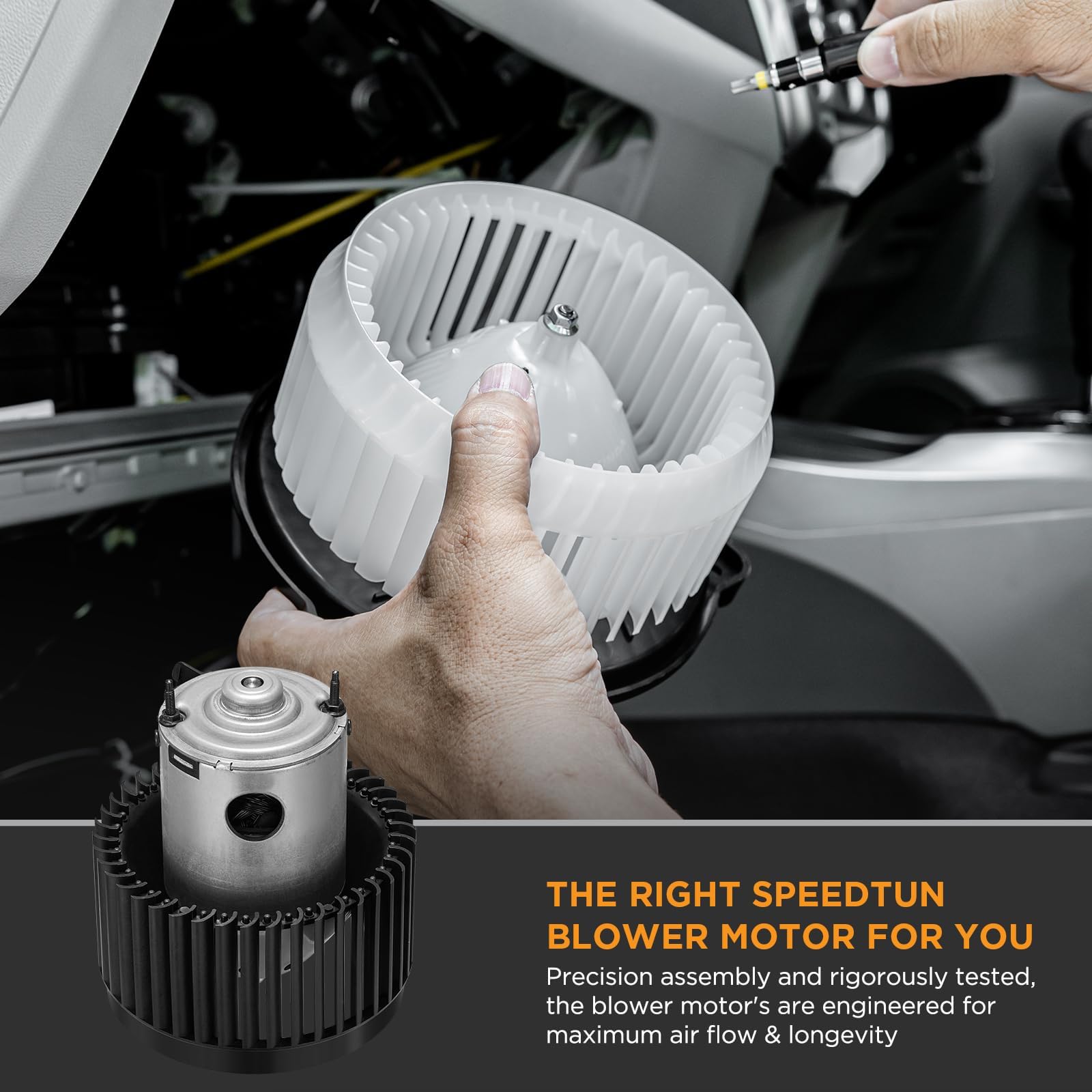 SYKRSS HVAC Blower Motor 700242 Compatible with Chevy Cobalt 05-10, HHR 06-11, Compatible with Pontiac G5 07-09, Heater Blower AC Fan for 15-81101, 25776197, 75778, GM3126132, PM9290 A/C Blower Motor - Image 7