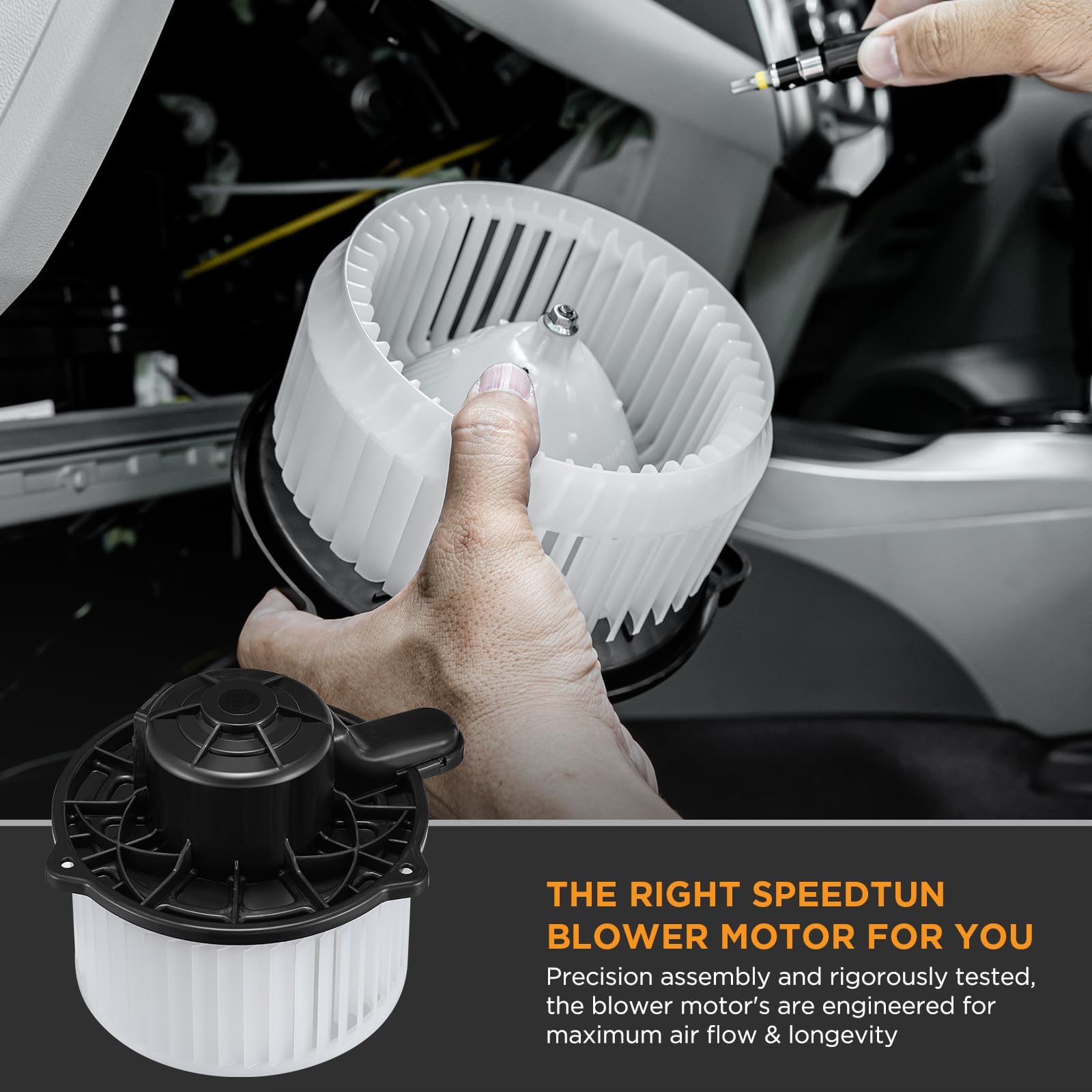 SYKRSS HVAC Blower Motor 700258 Compatible with Hyundai Compatible with Kia, Heater Blower AC Fan for Elantra Santa Fe Sport, Cadenza Optima Sedona, 75867 97113B8000 PM4036 Blower Motor Assembly - Image 7