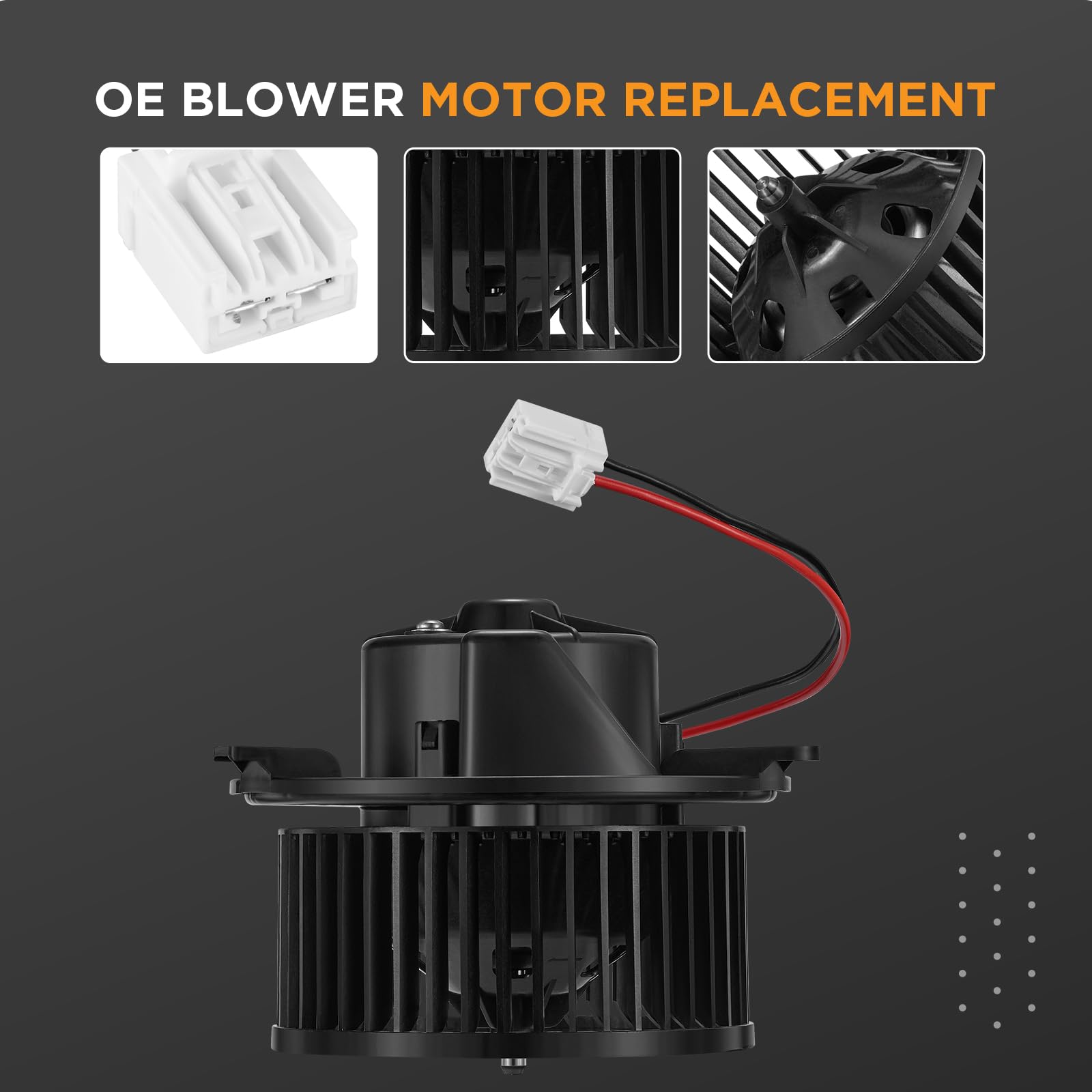 SYKRSS HVAC Blower Motor 700315 Compatible with Dodge Dart 2014 2015 2016, Heater Blower AC Fan for 68225055AB, 76971, 2311894, 68163782AA, PM4050 Blower Motor - Image 4