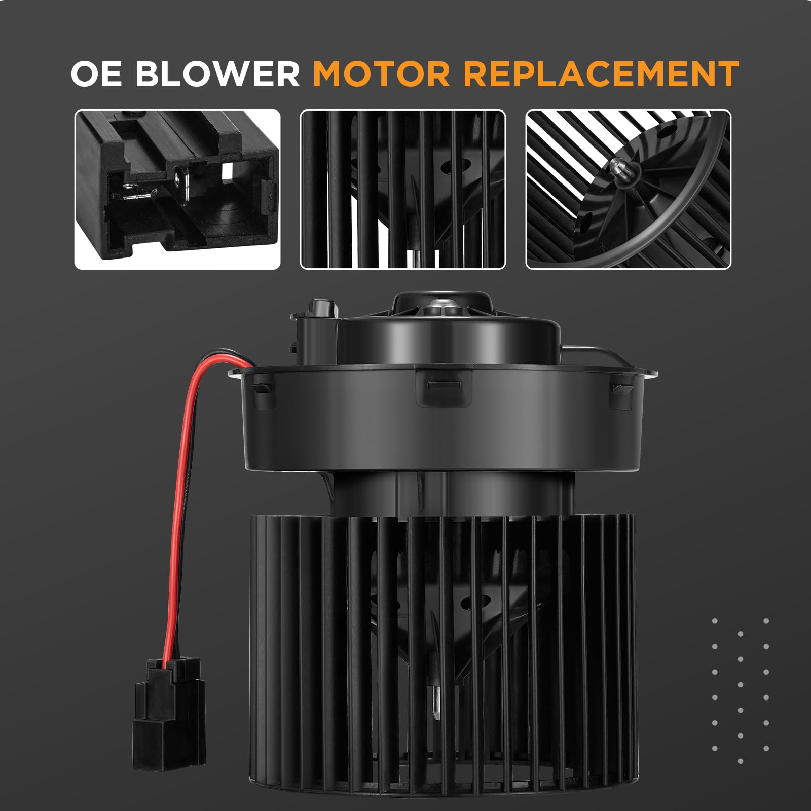 SYKRSS HVAC Blower Motor 700323 Compatible with Nissan Rogue 14-19, Rogue Sport 17-19, Heater Blower AC Fan for 27226-4BU0A, 272264BU0A, NI3126126, A/C Blower Motor - Image 4