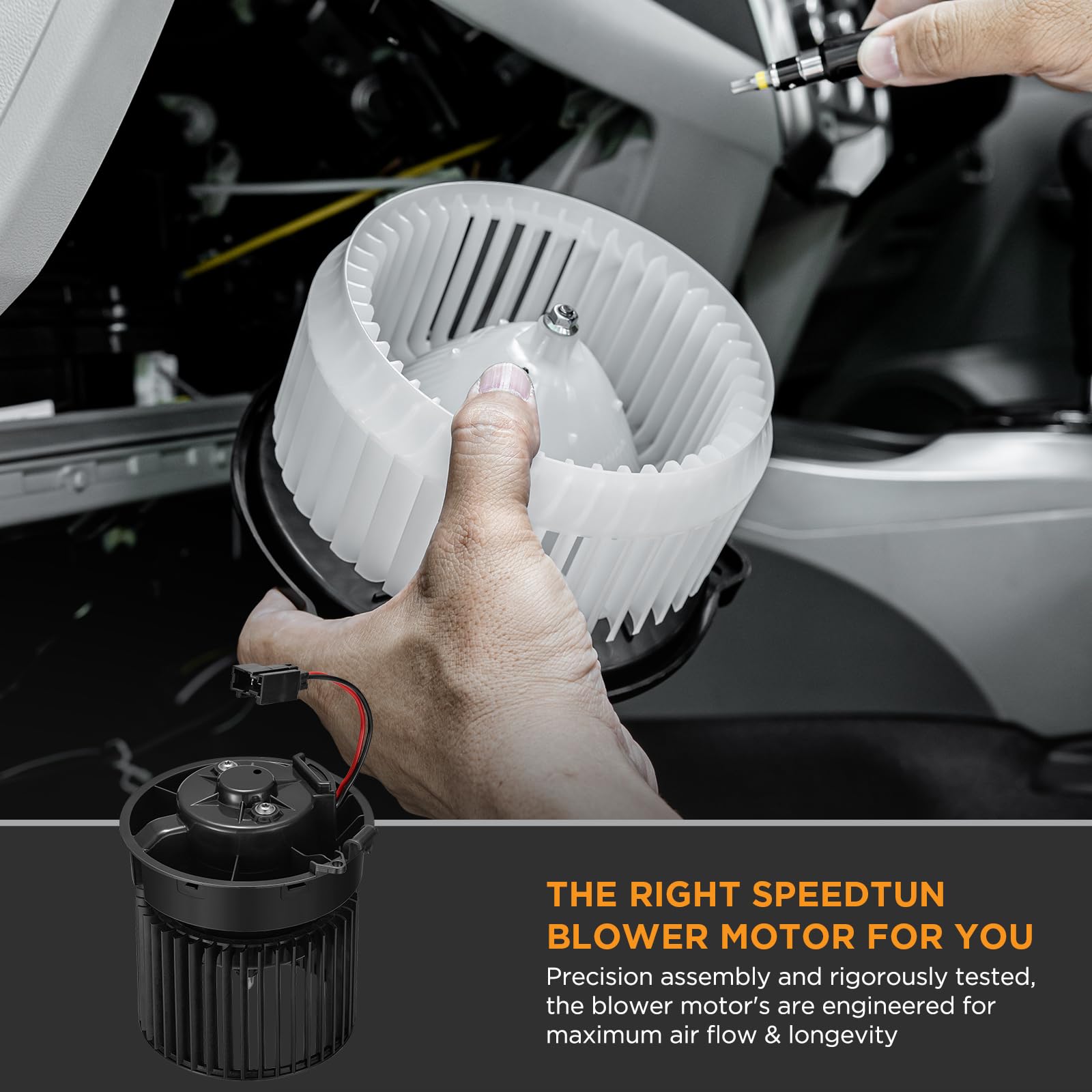 SYKRSS HVAC Blower Motor 700323 Compatible with Nissan Rogue 14-19, Rogue Sport 17-19, Heater Blower AC Fan for 27226-4BU0A, 272264BU0A, NI3126126, A/C Blower Motor - Image 7