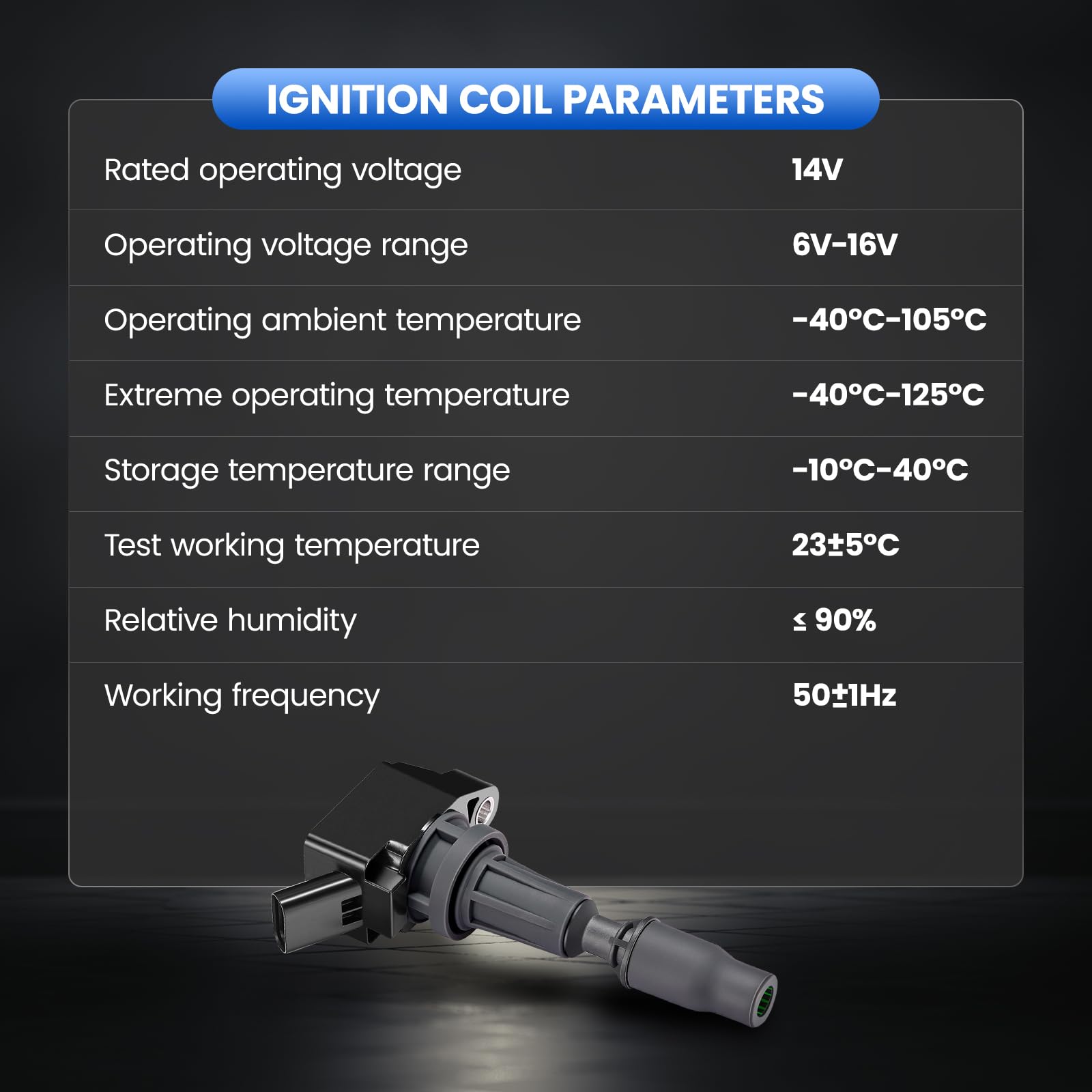 SYKRSS Ignition Coil Pack UF764 Set of 4 Compatible with Hyundai Sonata Santa Fe Sport for Kia Optima Sorento Sportage 2015 2016 2017 2018 2019 2020 2.4L 2.0L Coil Packs Replaces 273002GGA0 - Image 7