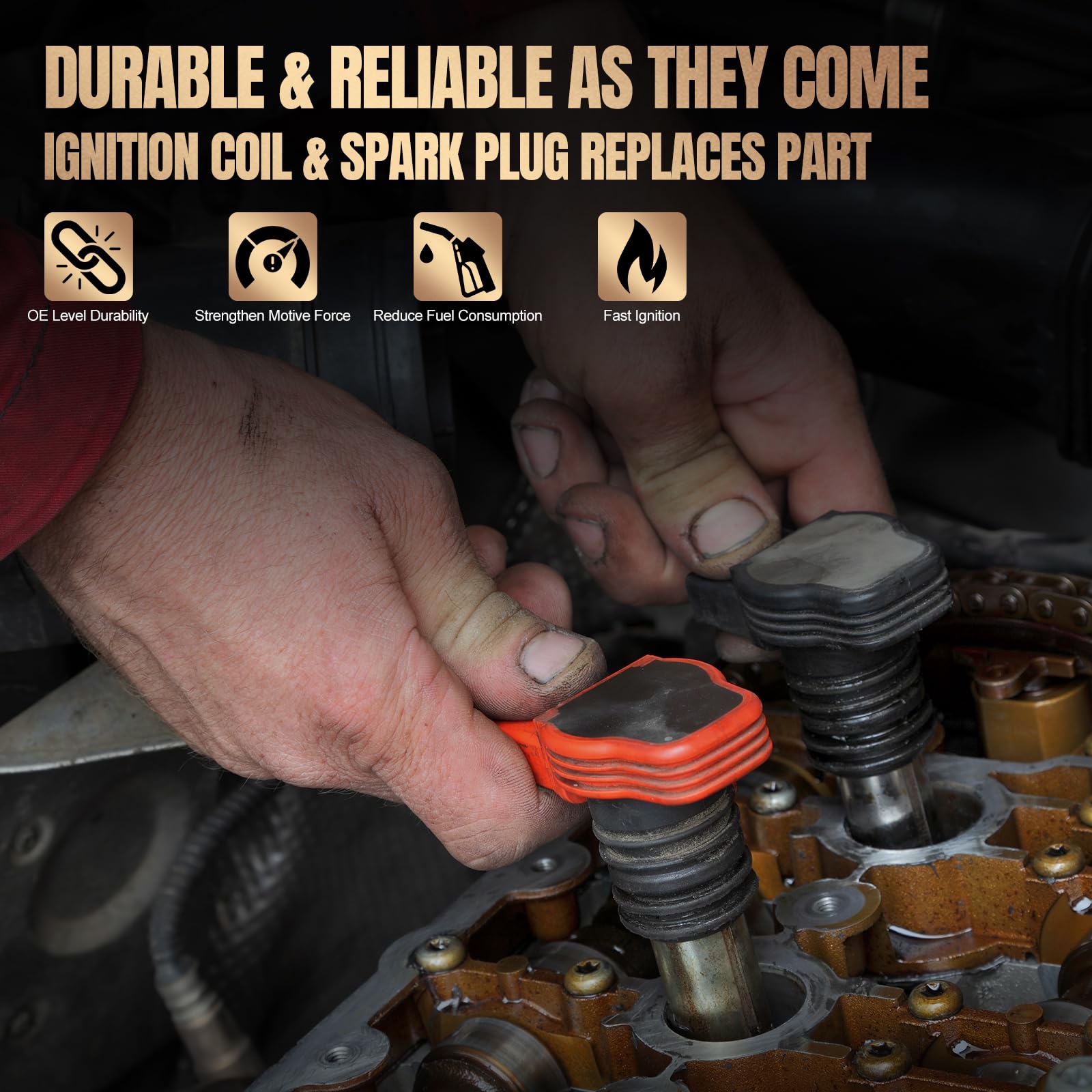 SYKRSS Set of 6 UF401 Ignition Coil Pack and 4469 Spark Plugs Compatible with INFINITI G35 I35 M35 FX35 Compatible with Nissan 350Z Pathfinder NV1500 NV2500 NV3500 Xterra Quest Replaces 6734025 - Image 6