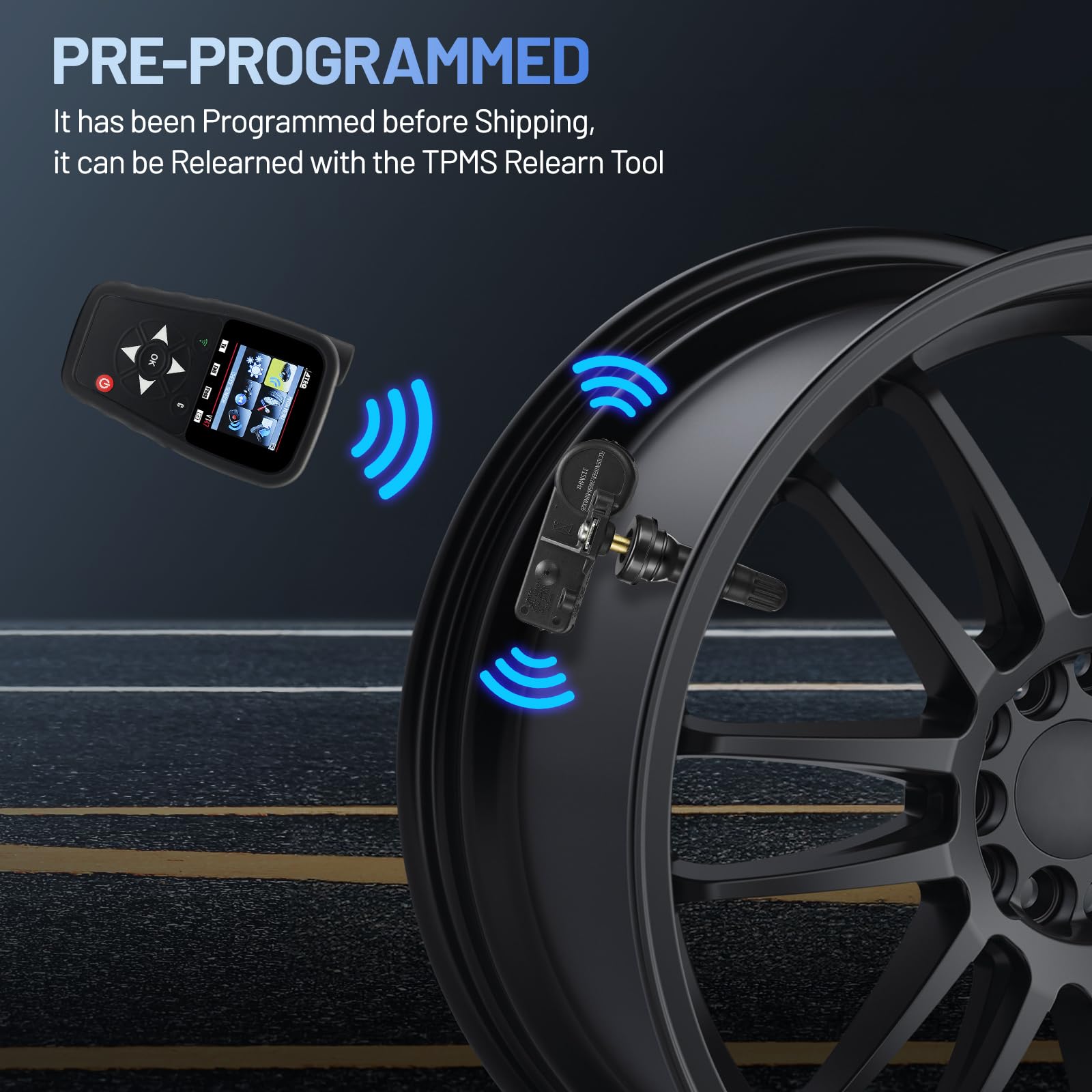 SYKRSS TPMS Sensor 28103AJ00A for GM 315Mhz Tire Pressure Monitoring Sensor Compatible with Subaru B9 Tribeca Crosstrek Forester Impreza Legacy Outback, Tire Sensor Replace# 28103AG00A (4 Pack) - Image 5