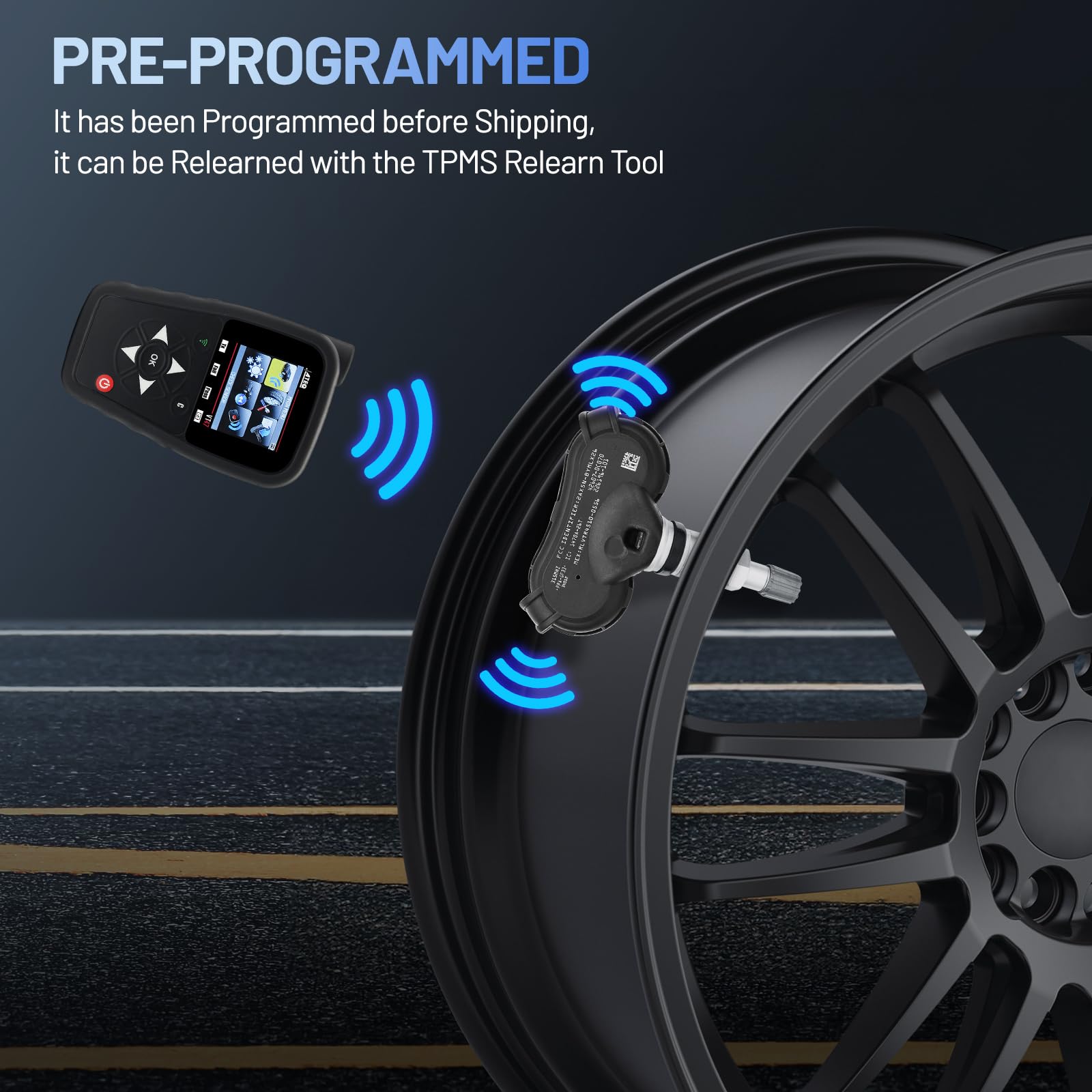 SYKRSS TPMS Sensor 42607-0C070 for GM 315Mhz Tire Pressure Monitoring Sensor Compatible with Toyota Sequoia Sienna Tundra 2007-2020, Tire Sensor Replacement for 42607-0C050, 42607-08010 (4 Pack) - Image 5