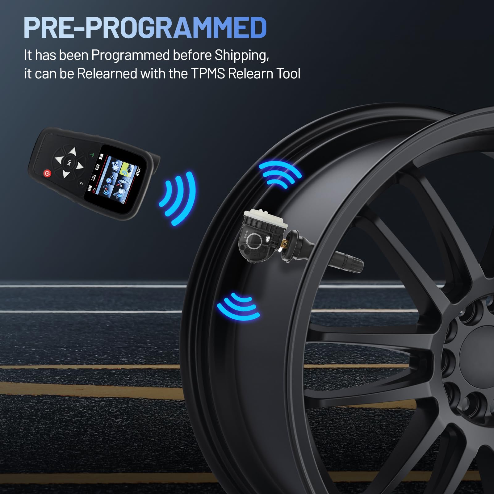 SYKRSS TPMS Sensor 42607-33021 for GM 315Mhz Tire Pressure Monitoring Sensor Compatible with Toyota RAV4 Camry 4Runner Tacoma Corolla 04-15, Compatible with Scion iQ tC xB xD 06-16 (4 PCS) - Image 5