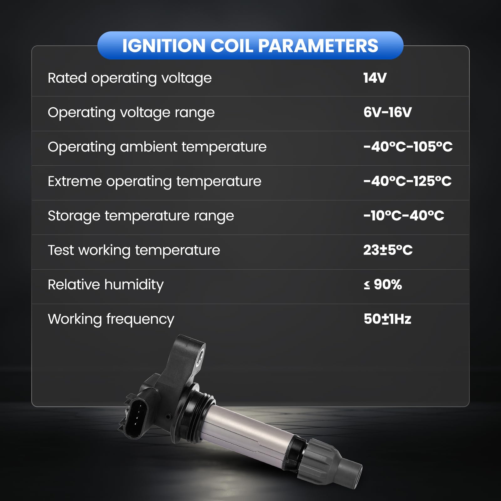 SYKRSS UF569 Ignition Coil Pack - Misfire Fix for Cadillac ATS CTS SRX STS XTS, for Chevy Camaro Caprice Equinox Traverse - Replaces C1555 GN10494 (6PCS) - Image 8